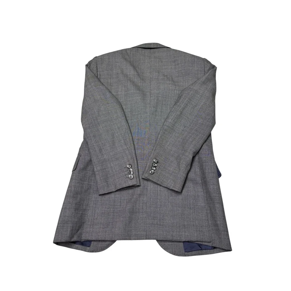Suitsupply Lazio Slim Fit Blazer Grey Vitale Barberis Canonico Wool Mens 36R 46
